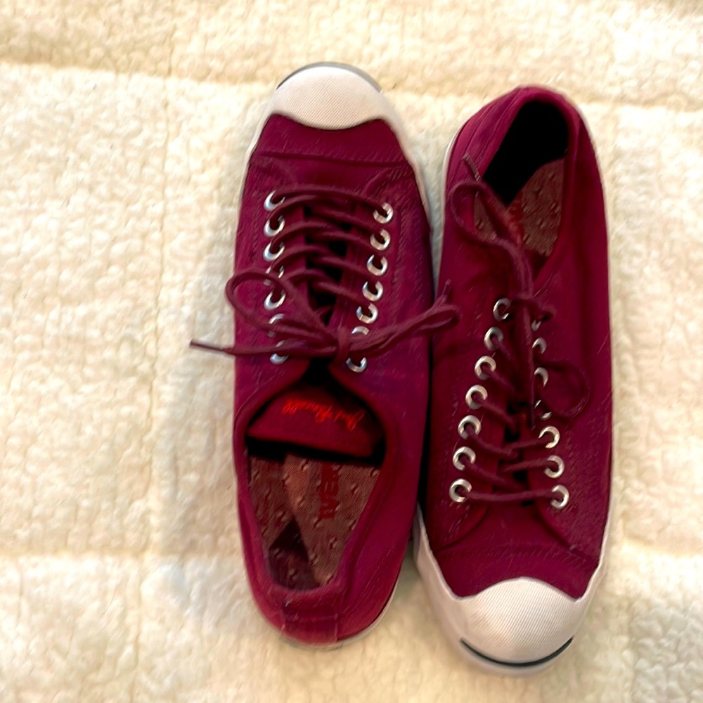 Beautiful maroon Jack Purcell line of converse